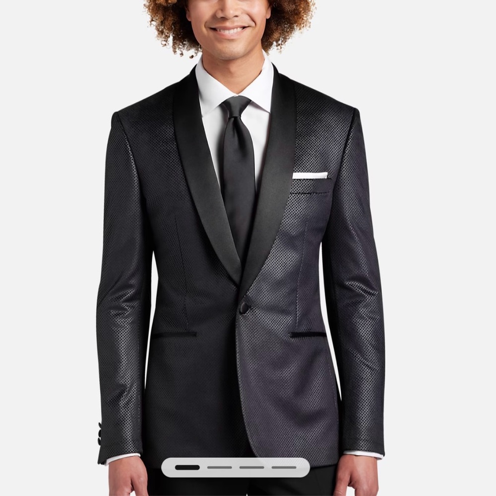Egara Slim Fit Shawl Lapel Velvet Dinner Jacket